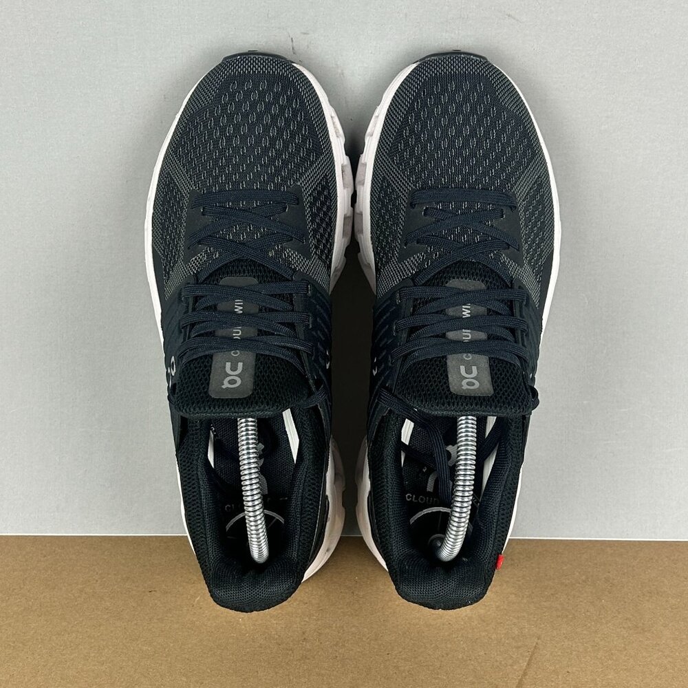 On Cloudswift Athletic Running Shoes Womens 6.5 Black White Low Top Lace Up - Picture 9 of 10